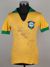 Pelé yellow Brazil No.10 shirt late 1960s triple-signed by Pelé, Carlos Alberto and Wilson Piazza